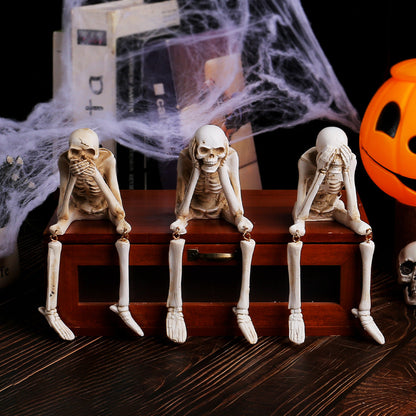 🔥🔥🔥Halloween Decorations, Skeleton Statue Set