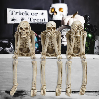 🔥🔥🔥Halloween Decorations, Skeleton Statue Set