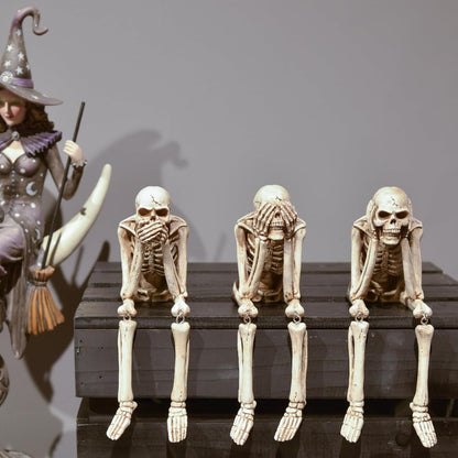 🔥🔥🔥Halloween Decorations, Skeleton Statue Set