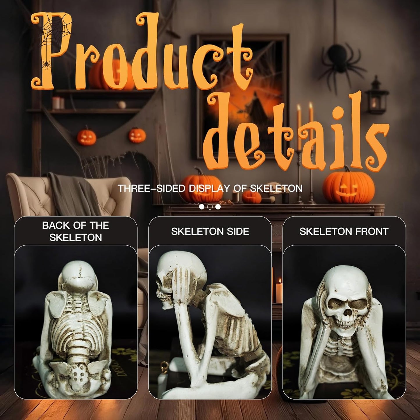 🔥🔥🔥Halloween Decorations, Skeleton Statue Set