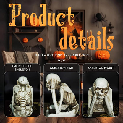 🔥🔥🔥Halloween Decorations, Skeleton Statue Set