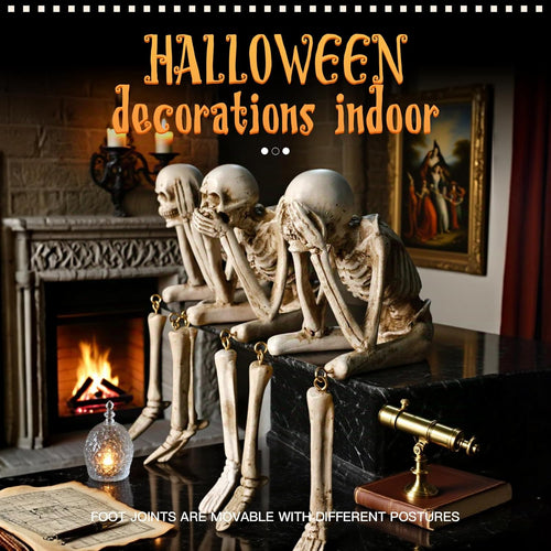 🔥🔥🔥Halloween Decorations, Skeleton Statue Set