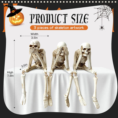 🔥🔥🔥Halloween Decorations, Skeleton Statue Set