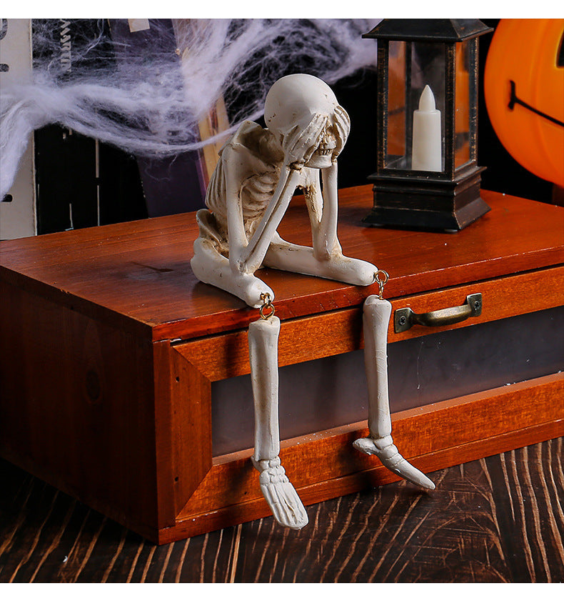 🔥🔥🔥Halloween Decorations, Skeleton Statue Set