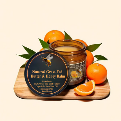 Natural Grass-Fed Butter & Honey Balm- Handmade All-Natural Moisturizer for Soft, Smooth, Radiant Skin