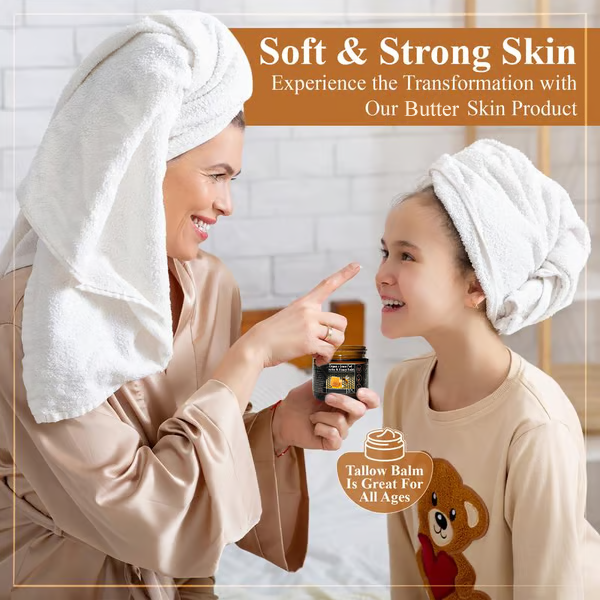 Natural Grass-Fed Butter & Honey Balm- Handmade All-Natural Moisturizer for Soft, Smooth, Radiant Skin